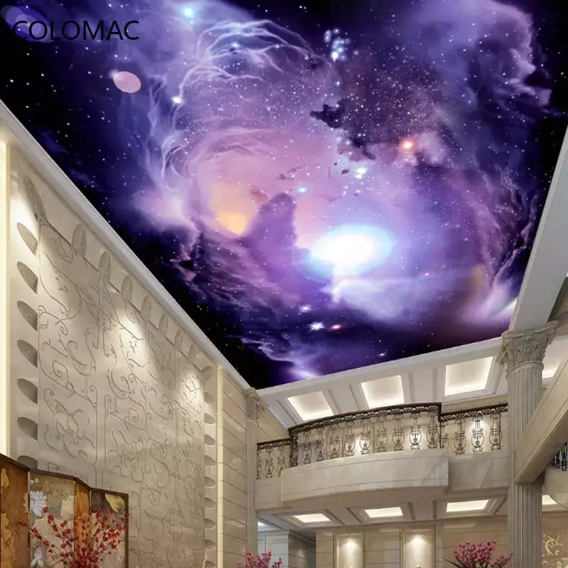 Colomac Custom 3D Purple Fantasy Starry Sky Background Wallpaper KOL Hotel Galaxy Themed Mural Ceiling Stickers Dropshipping
Colomac Custom 3D Purple Fantasy Starry Sky Background Wallpaper KOL Hotel Galaxy Themed Mural Ceiling Stickers Dropshipping