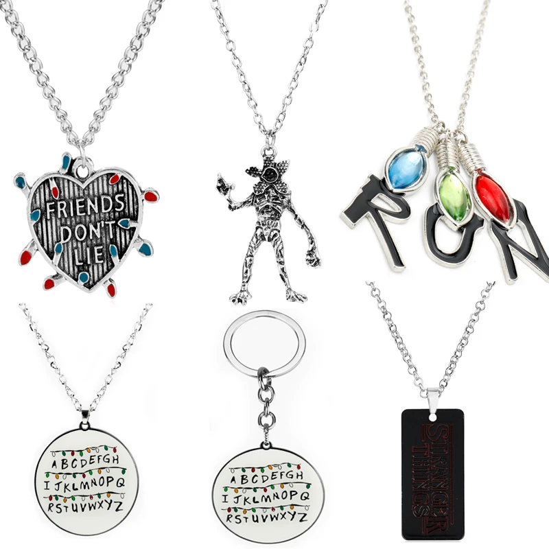 Модное ожерелье-чокер с надписью «Stranger Things Friends Don't Lie», ожерелье-светильник с подвеской в виде сердца для лучшего друга, подарок, ювелирное и... 
Модное ожерелье-чокер с надписью «Stranger Things Friends Don't Lie», ожерелье-светильник с подвеской в виде сердца для лучшего друга, подарок, ювелирное и...