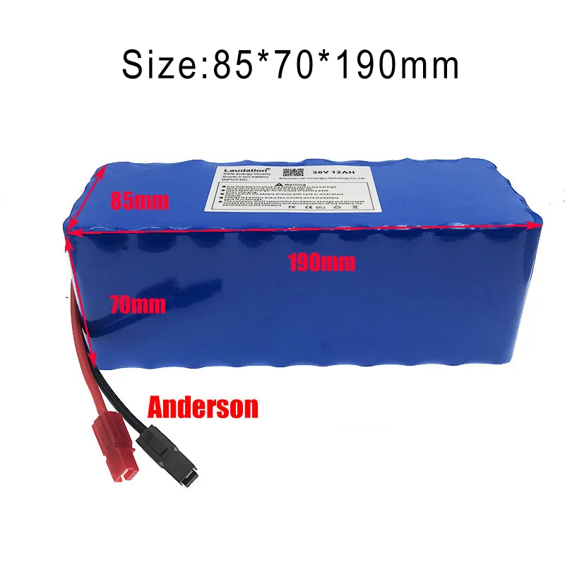 Anderson-Plug 36V 12ah, 10S, 4P ,Lithium Battery for Electric Bicycles and Scooters, with ,B,M,S 15 A , Full Battery , Capacity
Anderson-Plug 36V 12ah, 10S, 4P ,Lithium Battery for Electric Bicycles and Scooters, with ,B,M,S 15 A , Full Battery , Capacity