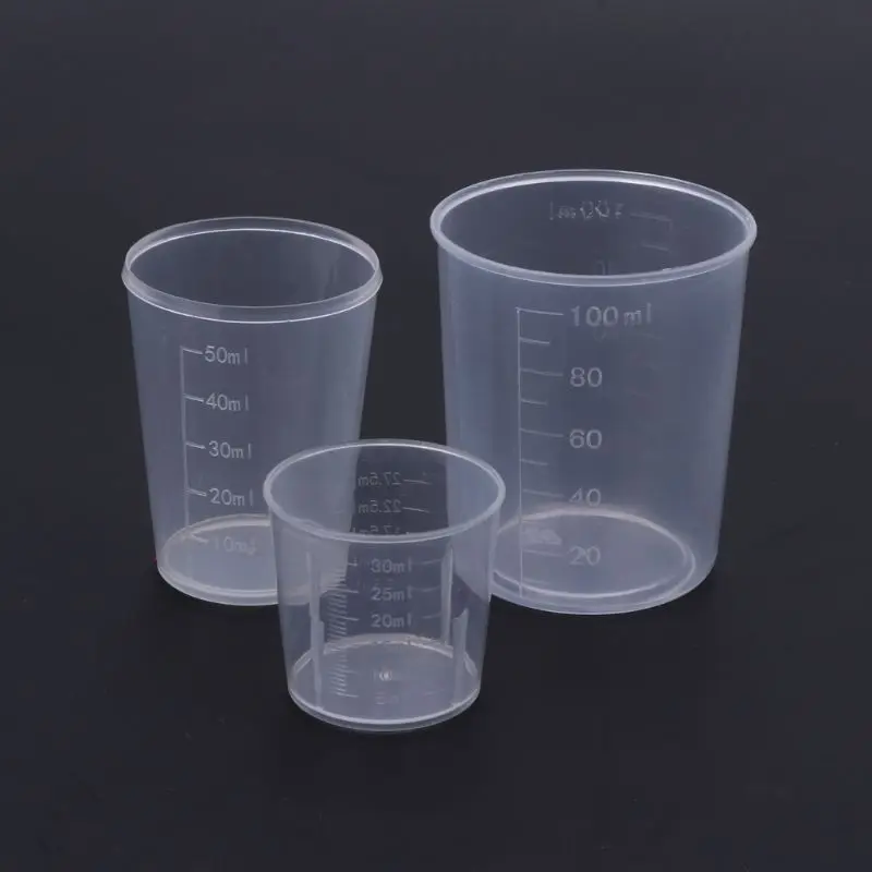 2021 New 3Pcs DIY Epoxy Resin Plastic Measuring Cups Set 30 50 100ML For Jewelry Making
2021 New 3Pcs DIY Epoxy Resin Plastic Measuring Cups Set 30 50 100ML For Jewelry Making