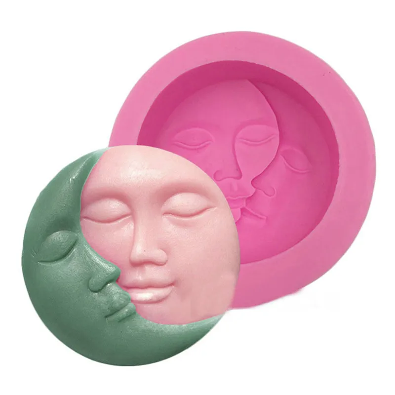 Silicone Mold Round Shape Sun Moon Faces Silicon Mold for Soap Making Resin Mold Silicone Baking Molds Silicone Forms Home Decor
Silicone Mold Round Shape Sun Moon Faces Silicon Mold for Soap Making Resin Mold Silicone Baking Molds Silicone Forms Home Decor