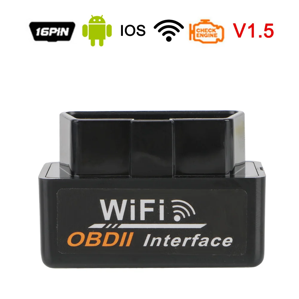WIFI Code Reader Diagnostic Tool Hardware V1.5 Interface Work On IOS/Android Mini ELM327 OBD2
WIFI Code Reader Diagnostic Tool Hardware V1.5 Interface Work On IOS/Android Mini ELM327 OBD2