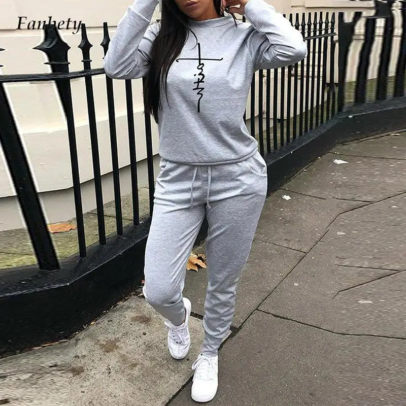 Women O-Neck Long Sleeve Sweatshirt&Drawstring Lace-Up Pants Suit Autumn Letter Print Tracksuit Two Piece Set Fashion Streetwear
Women O-Neck Long Sleeve Sweatshirt&Drawstring Lace-Up Pants Suit Autumn Letter Print Tracksuit Two Piece Set Fashion Streetwear