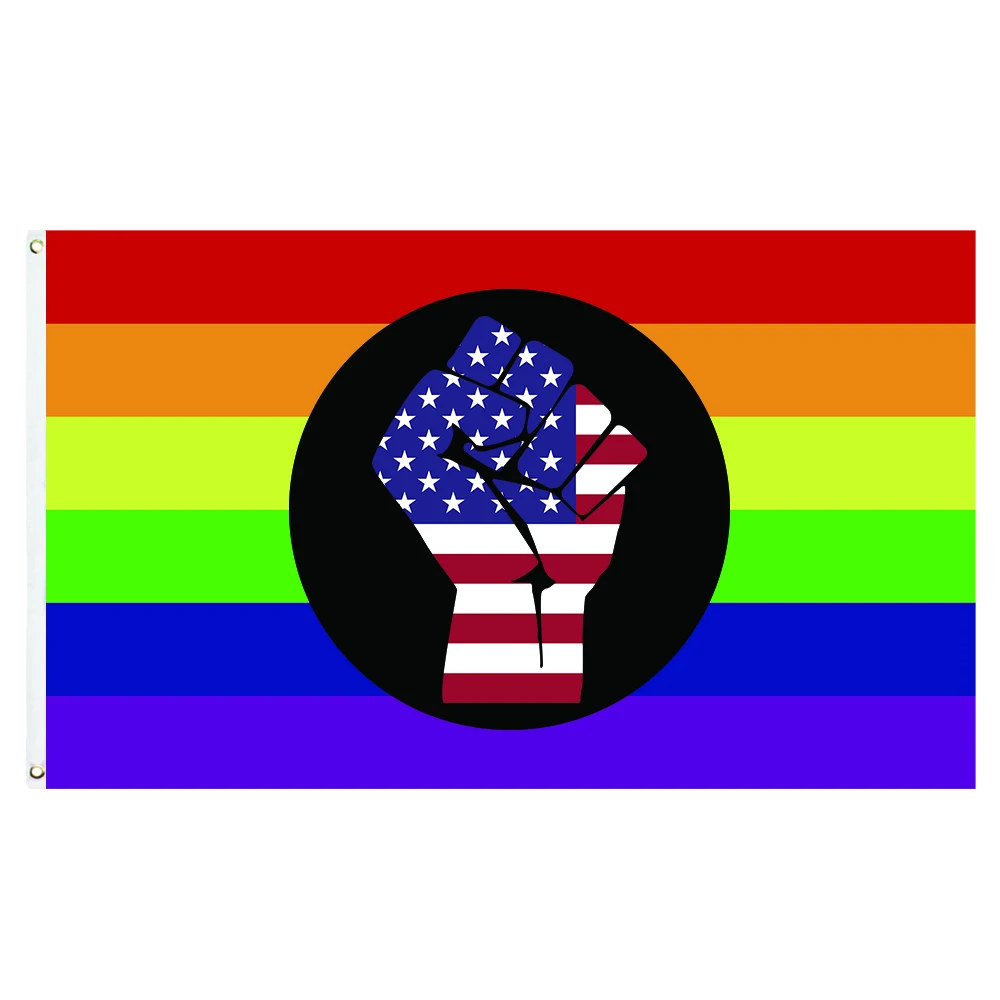 60x90cm/90x150cm Queer People of Color LGBT Flag 2x3ft/3x5ft Rainbow Gay Pride US USA Banner
60x90cm/90x150cm Queer People of Color LGBT Flag 2x3ft/3x5ft Rainbow Gay Pride US USA Banner
