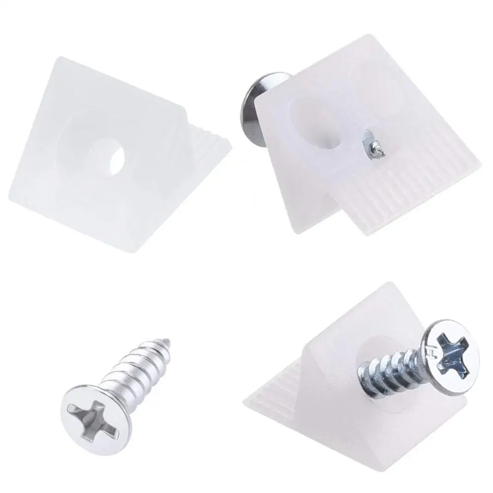 White Furniture Chest Drawer Bottom Repair Fixing Mending Wedges Drawer Plastic Angle Code Bracket Fastener with Screws 
White Furniture Chest Drawer Bottom Repair Fixing Mending Wedges Drawer Plastic Angle Code Bracket Fastener with Screws