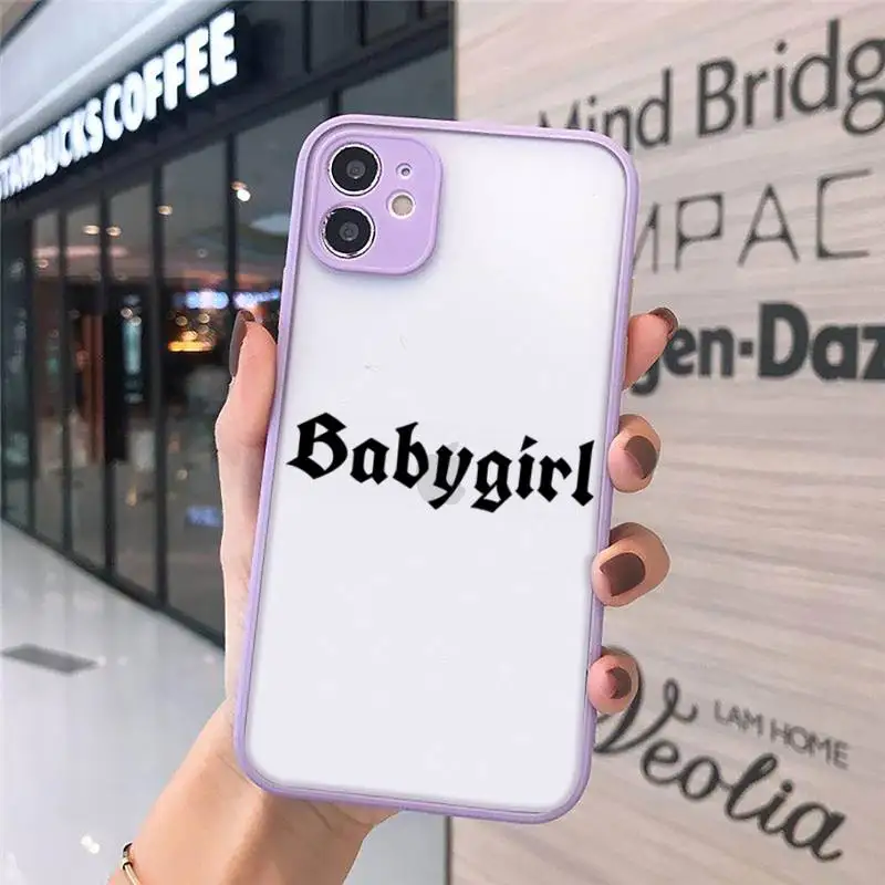 Babe babygirl honey line Text art Phone Case Matte Transparent for iPhone 7 8 11 12 s mini pro X XS XR MAX Plus cover funda
Babe babygirl honey line Text art Phone Case Matte Transparent for iPhone 7 8 11 12 s mini pro X XS XR MAX Plus cover funda