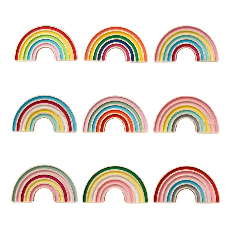 Rainbow Wooden DIY Crafts Toy Building Blocks For Nursery Room Decor Desktop Decoration Photography Props
Rainbow Wooden DIY Crafts Toy Building Blocks For Nursery Room Decor Desktop Decoration Photography Props