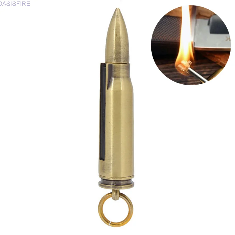Gift For Men Million Times Matches Bullet Cotton Oil Lighter With Keychain Metal Lighter Hot Sale Creative Smoking Accessories
Gift For Men Million Times Matches Bullet Cotton Oil Lighter With Keychain Metal Lighter Hot Sale Creative Smoking Accessories