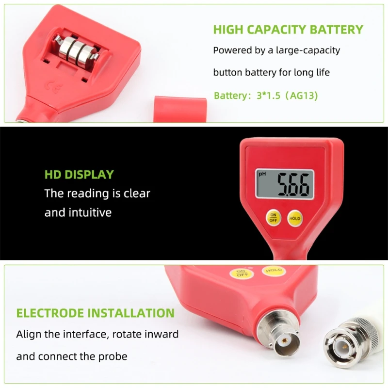 PH Meter Digital Acidity Meter PH Tester Soil Meter Tester PH Measurement
PH Meter Digital Acidity Meter PH Tester Soil Meter Tester PH Measurement
