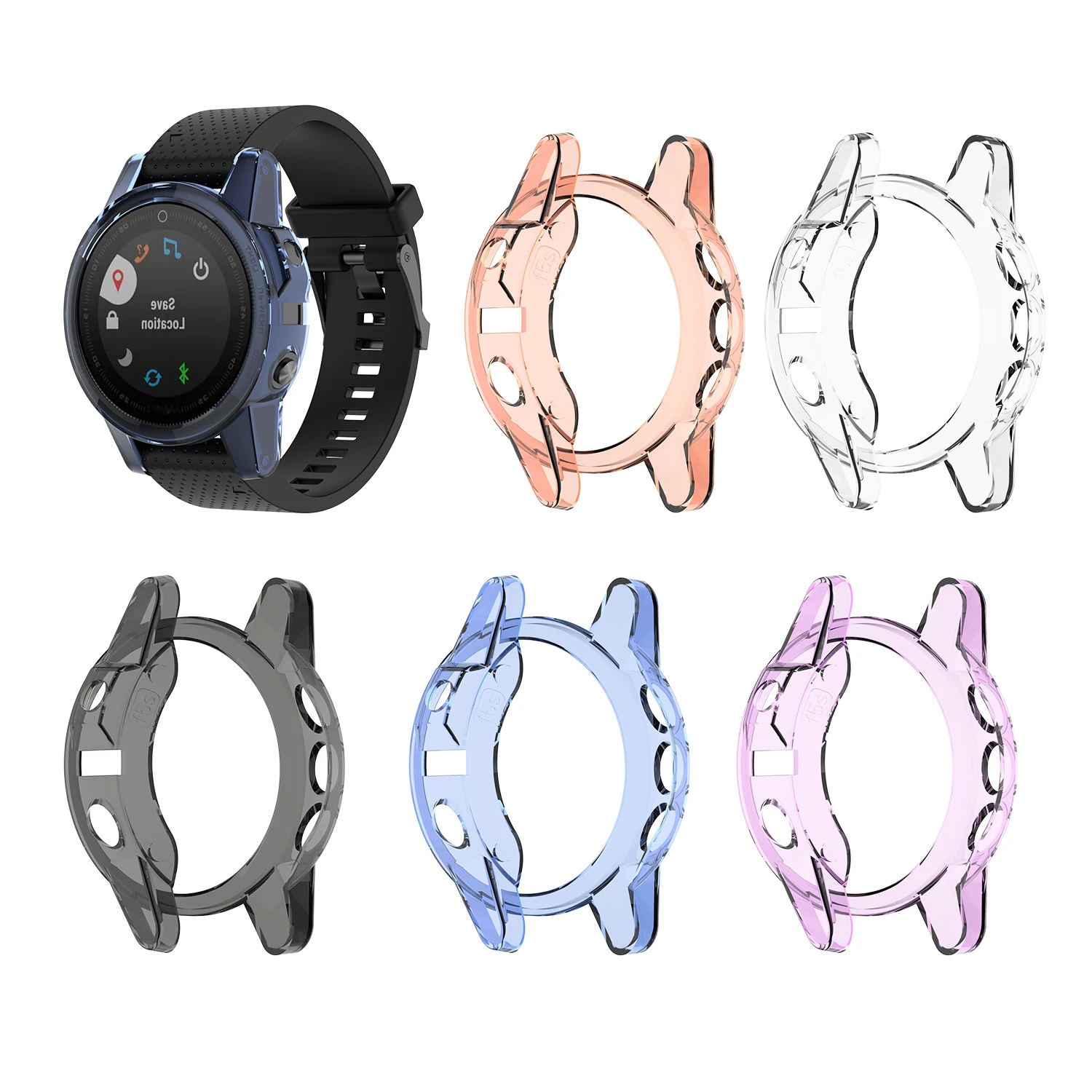 Мягкий ультра-тонкий чистый ТПУ защитный чехол для Garmin fenix 5X 5S 5 plus Смарт-часы