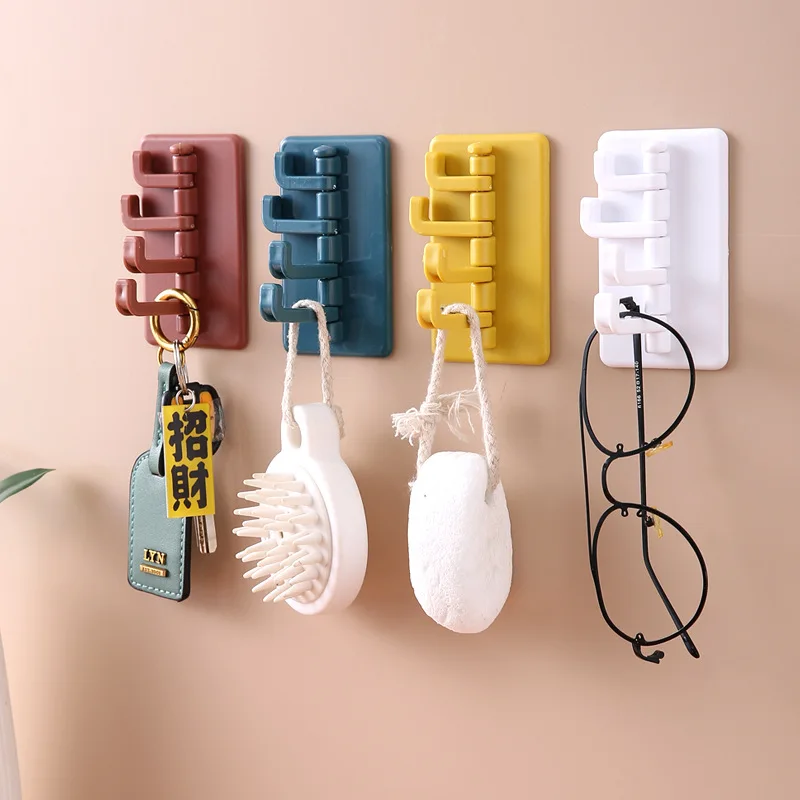 Creative Nordic Rotating Hook Solid Color Four-Row Sticky Hook Bathroom Kitchen Wall Punch-Free Storage Rack
Creative Nordic Rotating Hook Solid Color Four-Row Sticky Hook Bathroom Kitchen Wall Punch-Free Storage Rack
