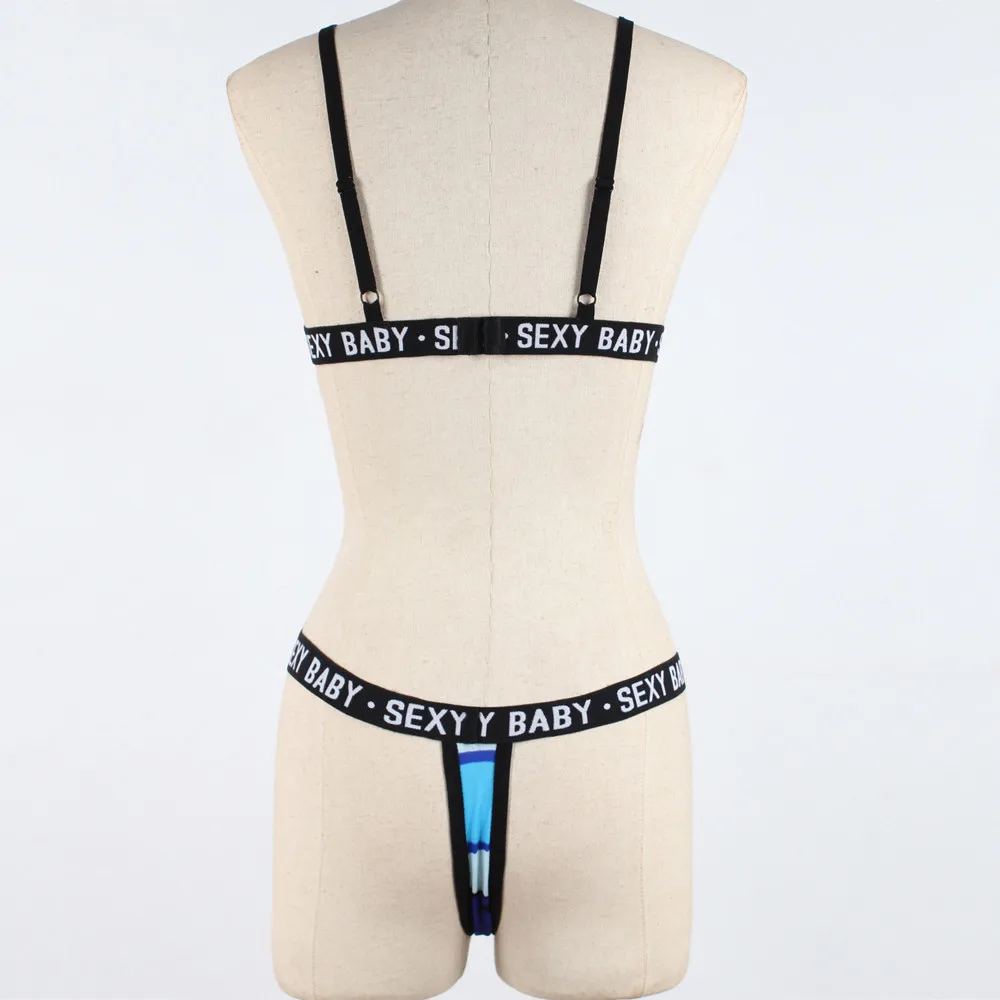 2021 Women's Sexy Sports Underwear Set Girl Sexy Bandage Corset Letter Push Up Bra+Thongs Panties Lingerie Summer Style CD
2021 Women's Sexy Sports Underwear Set Girl Sexy Bandage Corset Letter Push Up Bra+Thongs Panties Lingerie Summer Style CD