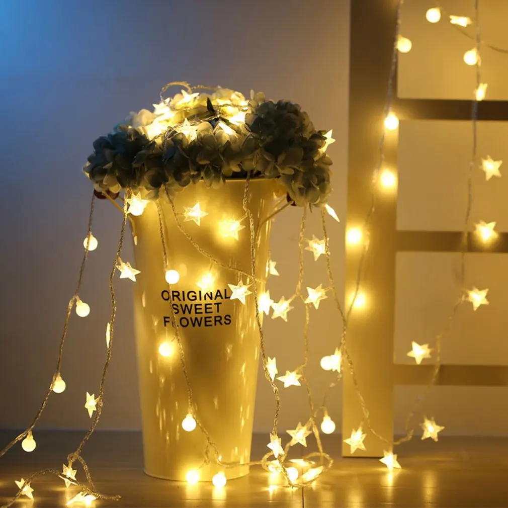Led Star Lights String Decoration Five-pointed Starry Sky Lights String Wedding Party Arrangement Lights 3 Meters Warm White
Led Star Lights String Decoration Five-pointed Starry Sky Lights String Wedding Party Arrangement Lights 3 Meters Warm White
