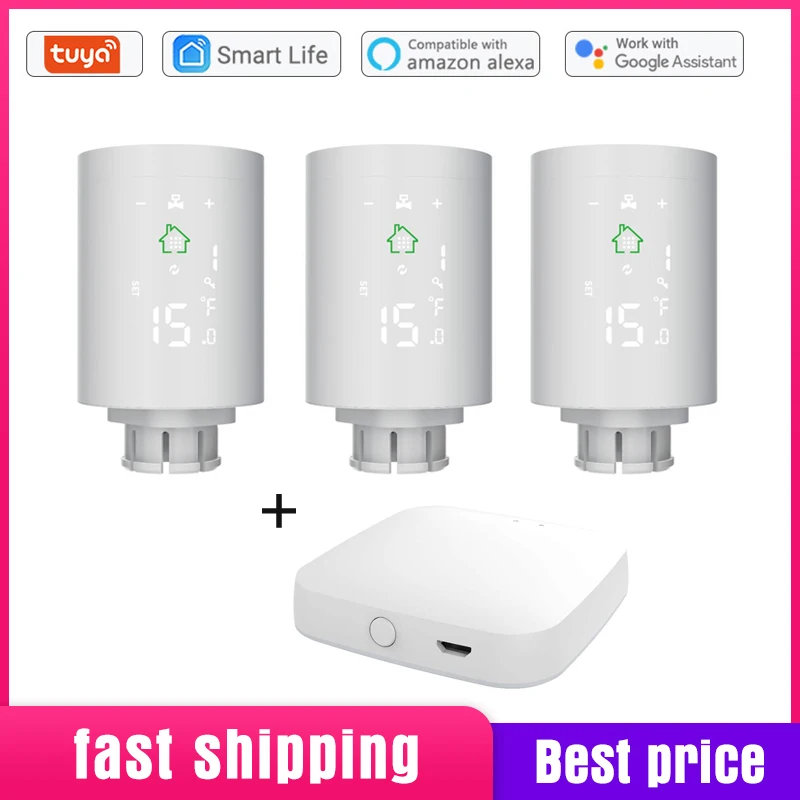 Tuya ZigBee Smart Radiator Actuator Programmable Thermostatic Radiator Valve Temperature Controller Voice Control With Alexa
Tuya ZigBee Smart Radiator Actuator Programmable Thermostatic Radiator Valve Temperature Controller Voice Control With Alexa