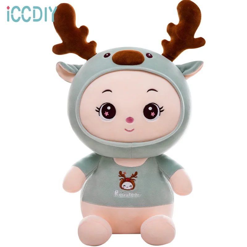 Creative animation surrounding transformation deer doll plush toy deer doll pillow girl birthday gift
Creative animation surrounding transformation deer doll plush toy deer doll pillow girl birthday gift