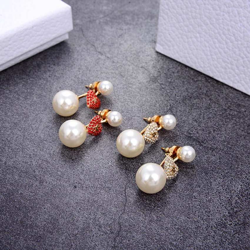 New Pearl Strawberry Earrings For Women Charms Luxury Fashion Personality Romantic Percing Ears Jewelry Holiday Gift
New Pearl Strawberry Earrings For Women Charms Luxury Fashion Personality Romantic Percing Ears Jewelry Holiday Gift