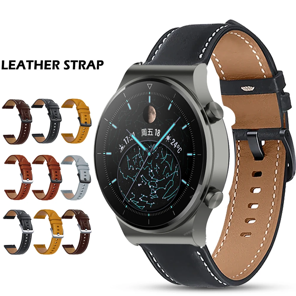 For Huawei GT 2 Pro Watchband 22mm Genuine Leather Replacement Strap For Huawei Watch GT 2 46mm/GT 2E/GT Bracelet Wristband Belt
For Huawei GT 2 Pro Watchband 22mm Genuine Leather Replacement Strap For Huawei Watch GT 2 46mm/GT 2E/GT Bracelet Wristband Belt