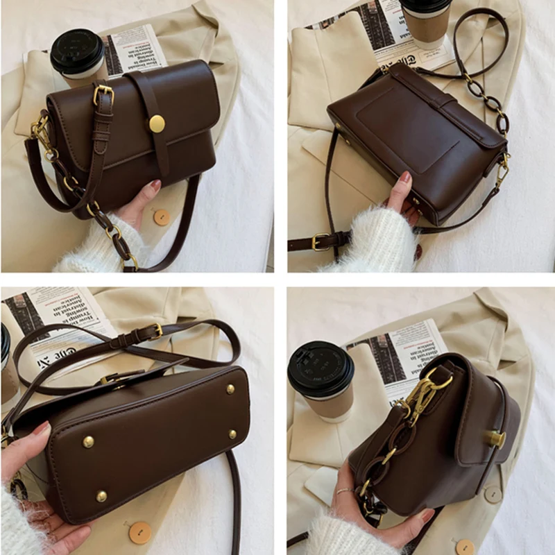 Vintage PU Leather Bucket Chain Shoulder Crossbody Bags for Women 2021 New Brand Handbag Ladies Messenger Bags Female Purses
Vintage PU Leather Bucket Chain Shoulder Crossbody Bags for Women 2021 New Brand Handbag Ladies Messenger Bags Female Purses