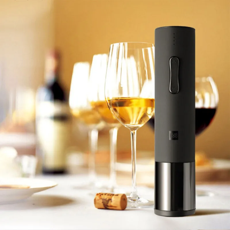 Xiaomi Opener Automatic Red Wine Bottle Opener cap Stopper fast Decanter Set Electric Corkscrew Foil Cutter Cork Tool
Xiaomi Opener Automatic Red Wine Bottle Opener cap Stopper fast Decanter Set Electric Corkscrew Foil Cutter Cork Tool