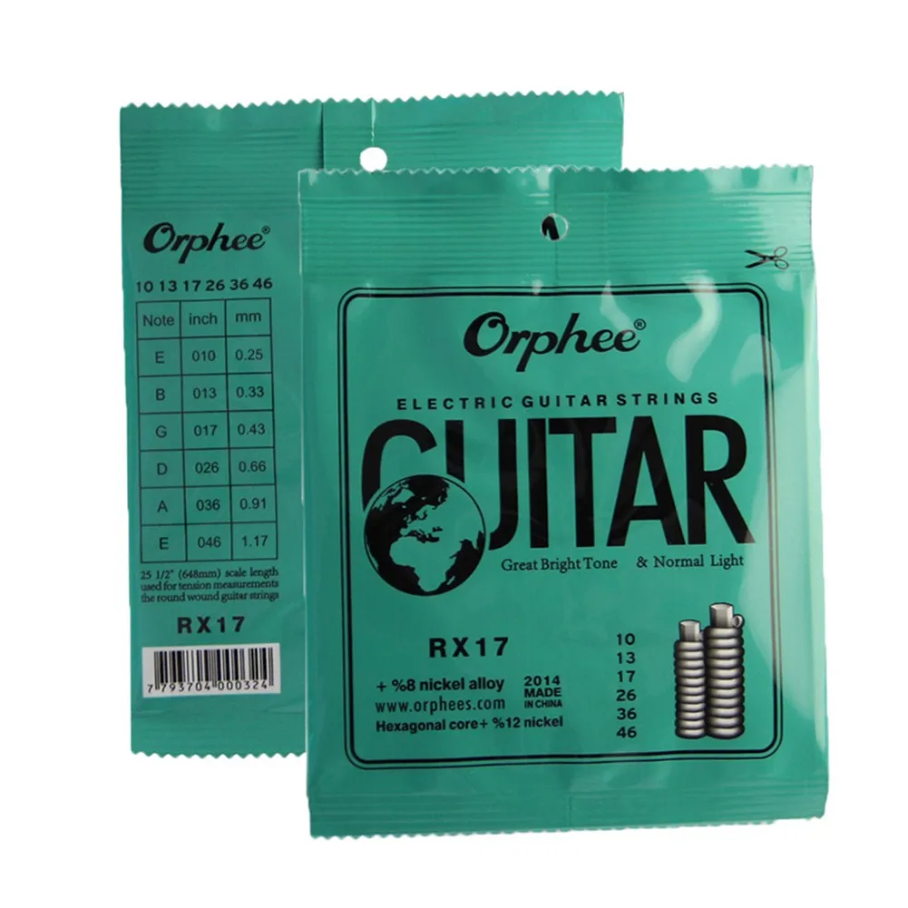 Electric Guitar Strings Set RX Series For Orphee Electric Guitar Strings6 String Full-Size Light Medium 9-42 10-46 11-50 Gauges
Electric Guitar Strings Set RX Series For Orphee Electric Guitar Strings6 String Full-Size Light Medium 9-42 10-46 11-50 Gauges