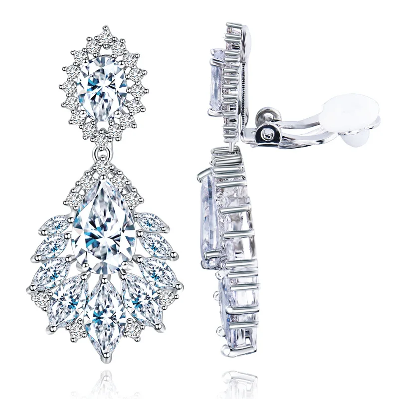Fashion Water Drop 18K Platinum Zircon Earrings Classic Bridal Earrings Earrings
Fashion Water Drop 18K Platinum Zircon Earrings Classic Bridal Earrings Earrings