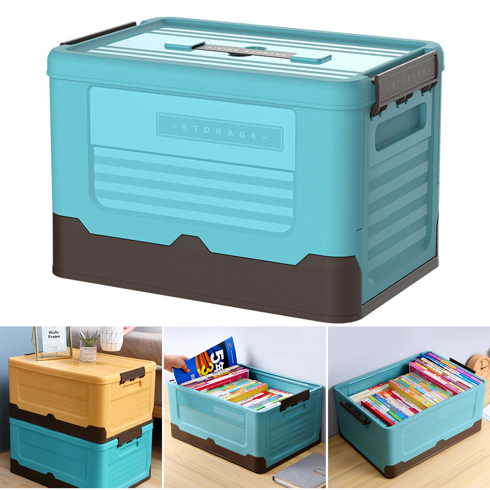 Folding Large Capacity Storage Box Multi-purpose Stackable Storage Container with Secure Cover for Home Car cajas organizadoras
Folding Large Capacity Storage Box Multi-purpose Stackable Storage Container with Secure Cover for Home Car cajas organizadoras