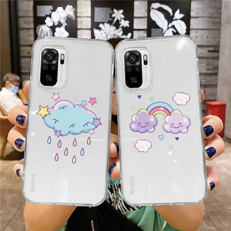 Cute cartoon cloud pattern Phone Case Transparent for Xiaomi redmi note x f poco 10 11 9 7 8 3 i t s pro cover shell coque
Cute cartoon cloud pattern Phone Case Transparent for Xiaomi redmi note x f poco 10 11 9 7 8 3 i t s pro cover shell coque