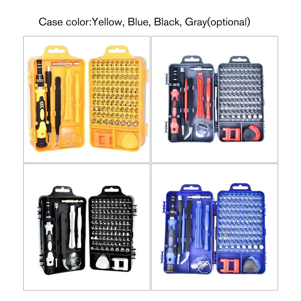 115 In 1 Precision Screwdriver Kit Accessory Set Steel Mini DIY Hand Work Repair Tools for iPhone Laptop PC Watch
115 In 1 Precision Screwdriver Kit Accessory Set Steel Mini DIY Hand Work Repair Tools for iPhone Laptop PC Watch