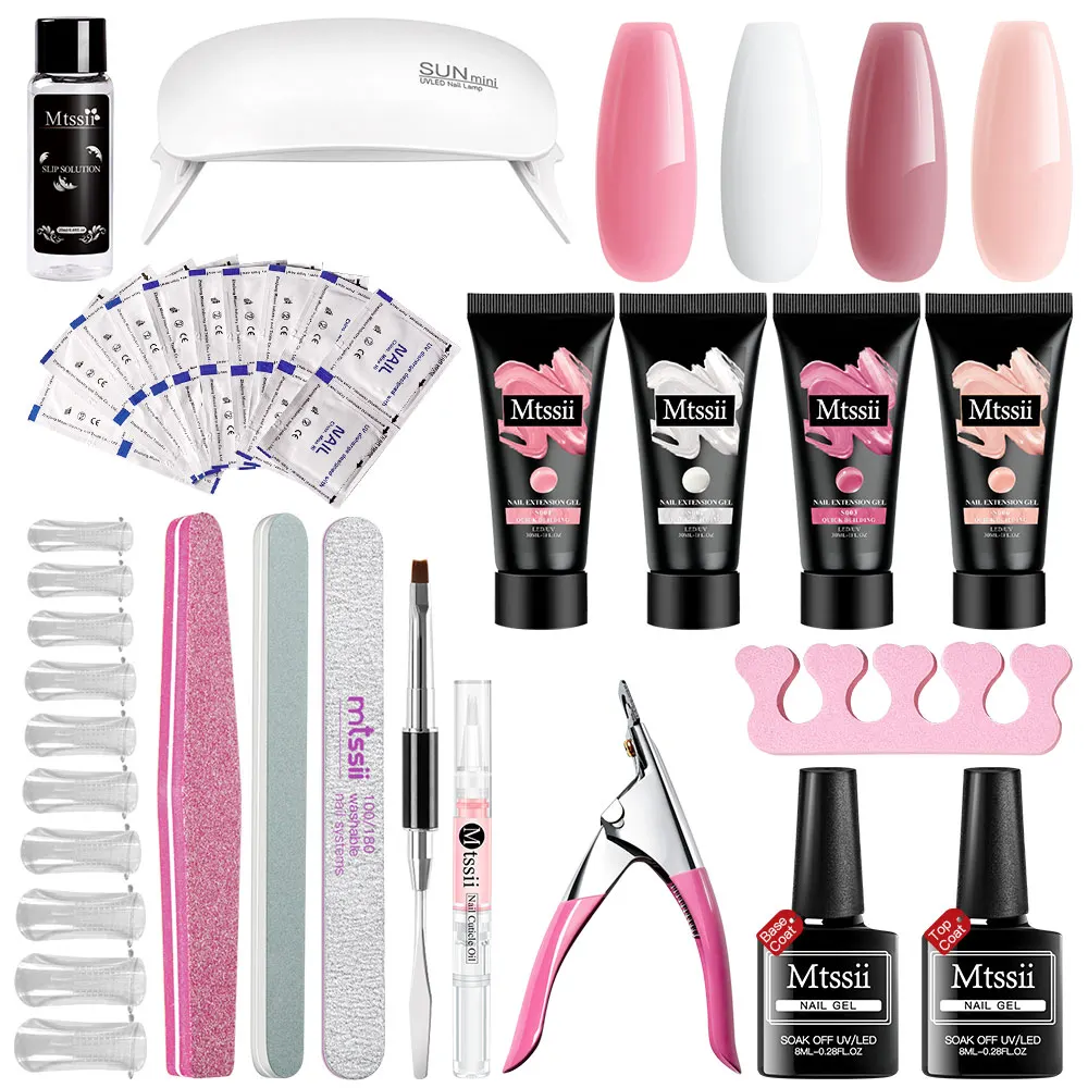 Mtssii Poly Extension Uv Gel Kit With Lamp French Nail Clear Camouflage Color Nail Tip Form Crystal Uv Gel Slice Brush Nail Gel
Mtssii Poly Extension Uv Gel Kit With Lamp French Nail Clear Camouflage Color Nail Tip Form Crystal Uv Gel Slice Brush Nail Gel