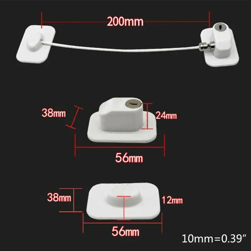 Non Drilling Refrigerator Door Children Baby Safety Self Adhesive Window Lock
Non Drilling Refrigerator Door Children Baby Safety Self Adhesive Window Lock