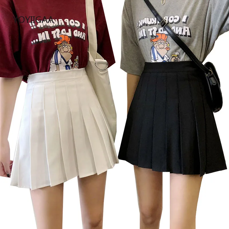 Black White Pleated Skirt Summer Womens Mini Skirts High Waist A-Line Ladies Girls Short Skirt Harajuku Solid Sailor Mini Skirts
Black White Pleated Skirt Summer Womens Mini Skirts High Waist A-Line Ladies Girls Short Skirt Harajuku Solid Sailor Mini Skirts