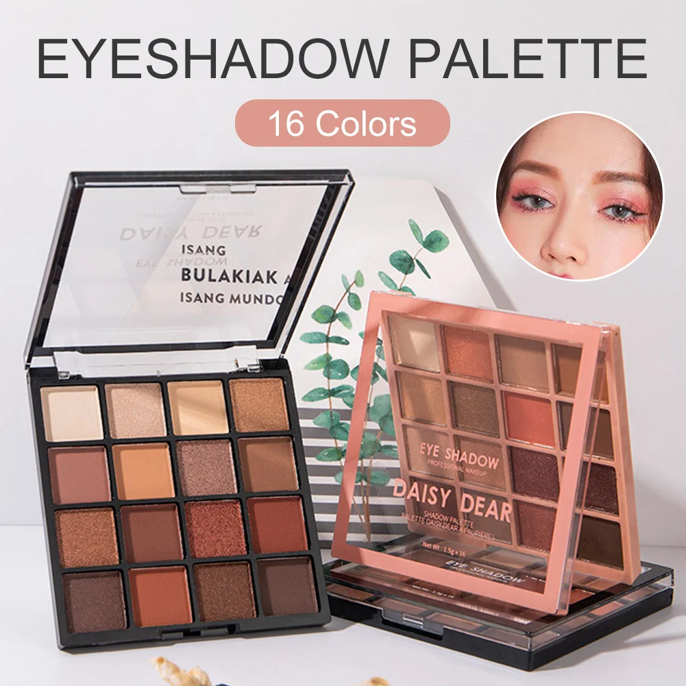 16 Colors Earth Color Eye Shadow Plate Waterproof Sweatproof Matte Shimmer Long Lasting EyeShadow Plate Makeup
16 Colors Earth Color Eye Shadow Plate Waterproof Sweatproof Matte Shimmer Long Lasting EyeShadow Plate Makeup