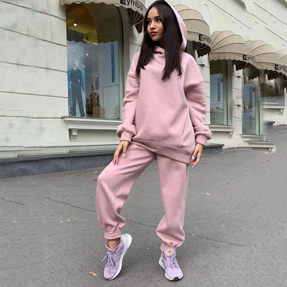 Two Piece Outfits Oversized Hoodie and Pants Casual Sport Suit Winter Two Piece Set Woman Set Autumn Women's Tracksuit
Two Piece Outfits Oversized Hoodie and Pants Casual Sport Suit Winter Two Piece Set Woman Set Autumn Women's Tracksuit