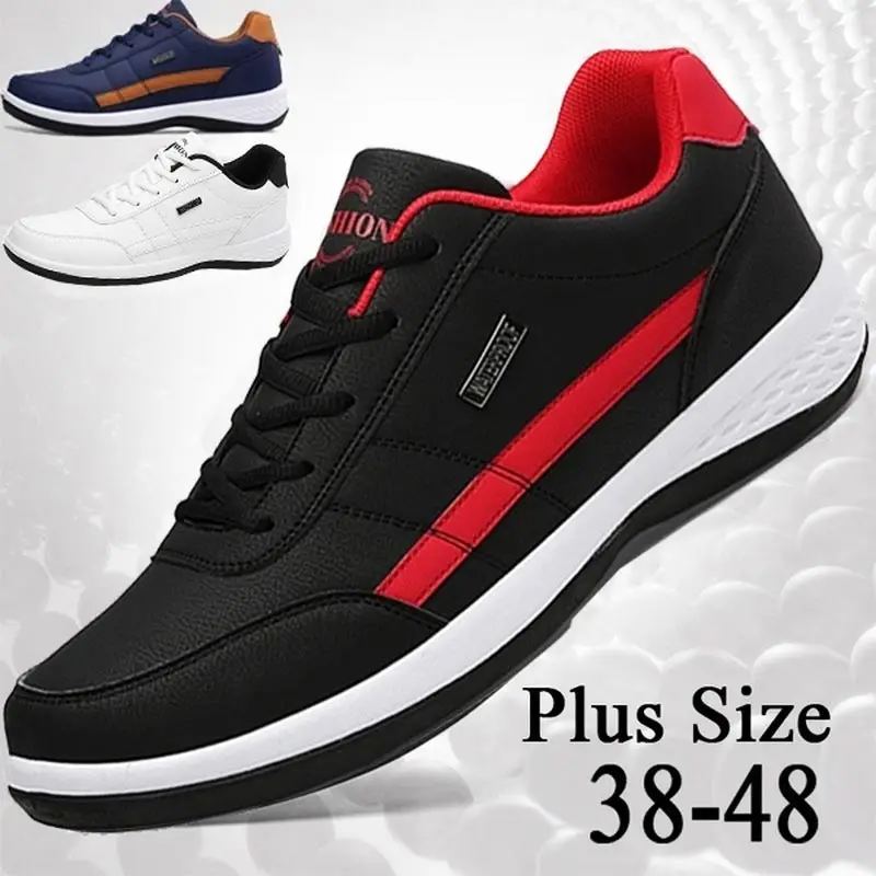 Large Size Autumn PU Leather Men's Sneakers Men Sport Shoes Male Running Shoes Sports for Men Black Red Trainers 2021 GMB-1958
Large Size Autumn PU Leather Men's Sneakers Men Sport Shoes Male Running Shoes Sports for Men Black Red Trainers 2021 GMB-1958