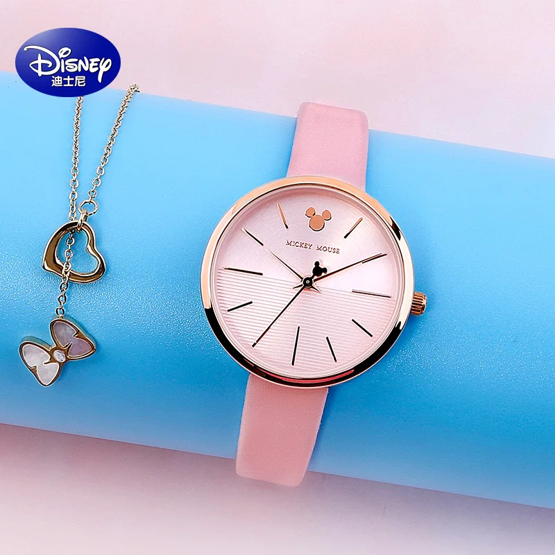 Часы ведущей марки Disney женские оригинальные кварцевые модные водонепроницаемые