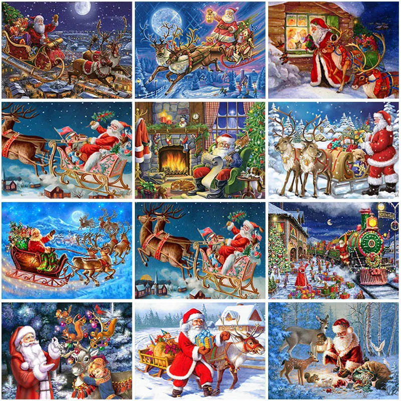 DIY Santa Claus 5D Diamond Painting Full Squrae/Round Drill Cartoon Diamont Embroidery Cross Stitch Kits Gift Home Decor
DIY Santa Claus 5D Diamond Painting Full Squrae/Round Drill Cartoon Diamont Embroidery Cross Stitch Kits Gift Home Decor