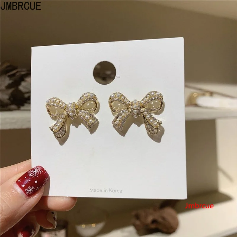 Серьги-гвоздики в форме снежного серьги для девочек Роскошные ювелирные изделия из чистого циркона и украшением из жемчуга и бантов серьги ... 
Серьги-гвоздики в форме снежного серьги для девочек Роскошные ювелирные изделия из чистого циркона и украшением из жемчуга и бантов серьги ...