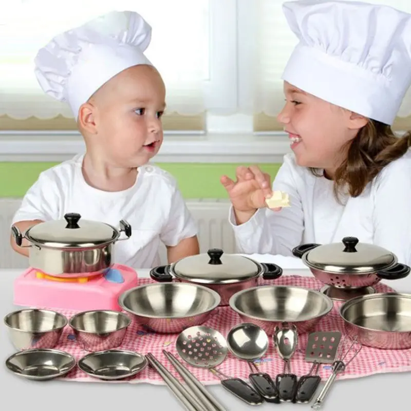 20Pcs Mini Cookware Utensils Set Children Kitchen Cooking Pretend Roleplay Pots Pans Toys Educational Toys
20Pcs Mini Cookware Utensils Set Children Kitchen Cooking Pretend Roleplay Pots Pans Toys Educational Toys
