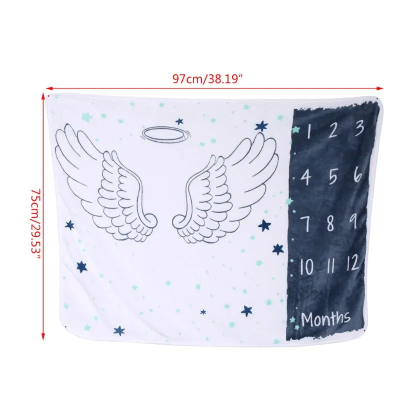 Baby Blanket Soft Flannel Photography Monthly Photo Newborn Children Cartoon Angel Milestone Sleeping Bath Crawling
Baby Blanket Soft Flannel Photography Monthly Photo Newborn Children Cartoon Angel Milestone Sleeping Bath Crawling