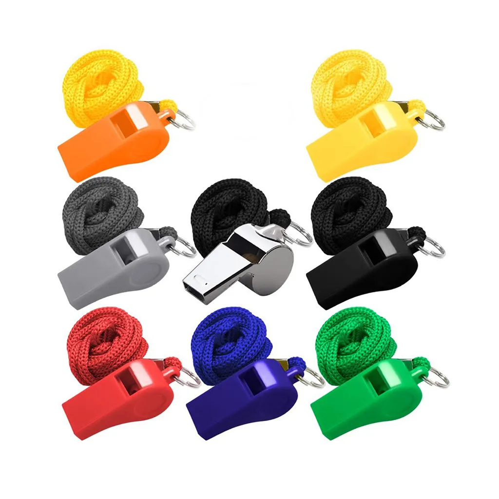 8Pcs Whistle Referee Sport Rugby Party Outdoor sports Like Whistle Training School Soccer Football Colorful Lanyard Dropshipping
8Pcs Whistle Referee Sport Rugby Party Outdoor sports Like Whistle Training School Soccer Football Colorful Lanyard Dropshipping