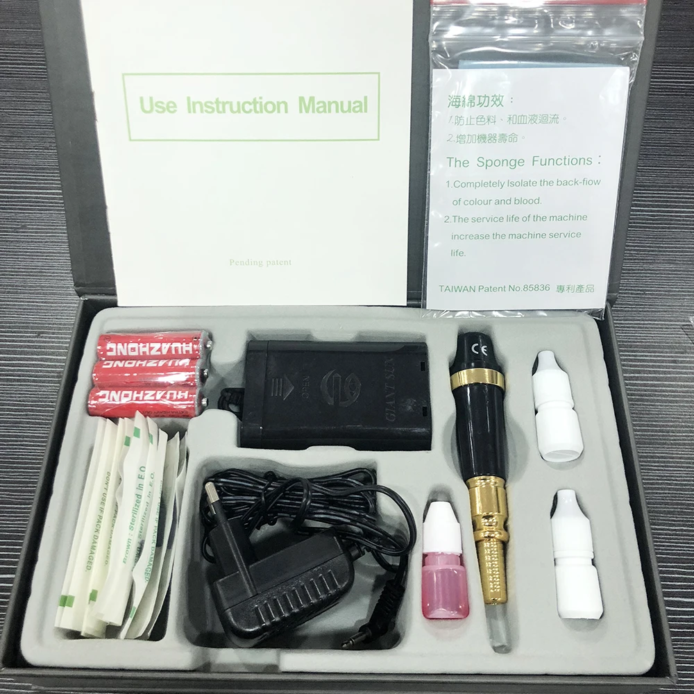 G-9420 G-9410 Original Taiwan Profissional Permanet Makeup Tattoo Machine Kit Giant Gun Permanent Makeup Eyebrow Lip Eyeliner
G-9420 G-9410 Original Taiwan Profissional Permanet Makeup Tattoo Machine Kit Giant Gun Permanent Makeup Eyebrow Lip Eyeliner