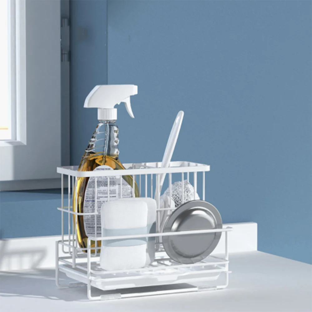 Durable And Multifunctional Storage Basket Sink Caddy Organizer Countertop Sponge Brush Soap Holder With Drain Pan For Kitchen
Durable And Multifunctional Storage Basket Sink Caddy Organizer Countertop Sponge Brush Soap Holder With Drain Pan For Kitchen