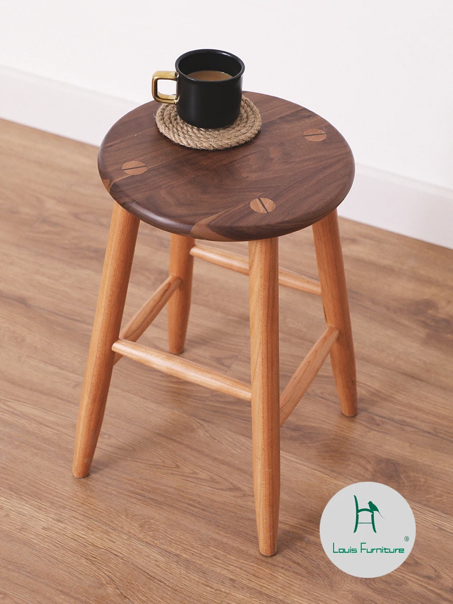 Louis Fashion Stools & Ottomans Household solid wood Nordic cherry wood shoe bench makeup log round bench
Louis Fashion Stools & Ottomans Household solid wood Nordic cherry wood shoe bench makeup log round bench