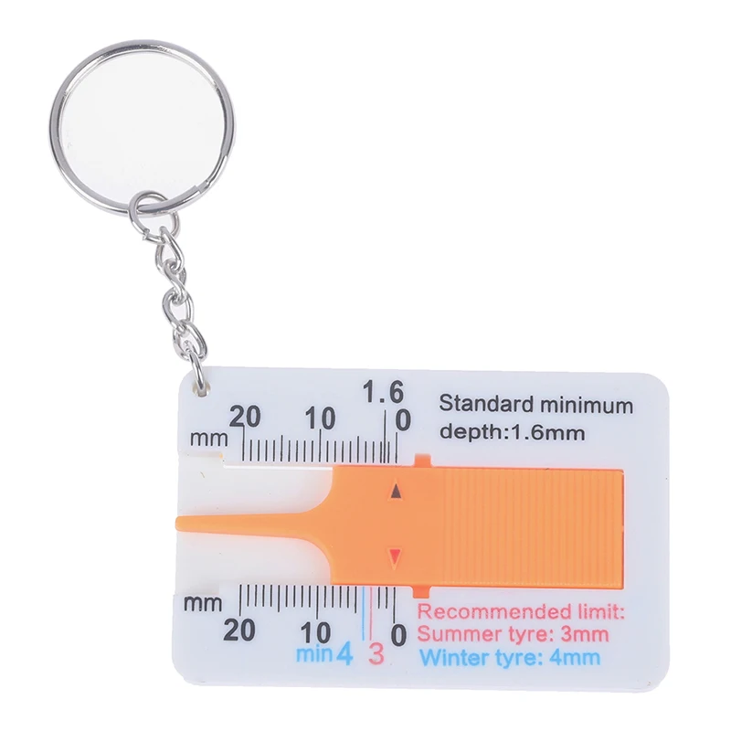 1 Pc 0 - 20MM Auto Tyre Tread Depth Gauge Caliper Tire Thickness Detection Keychain
1 Pc 0 - 20MM Auto Tyre Tread Depth Gauge Caliper Tire Thickness Detection Keychain