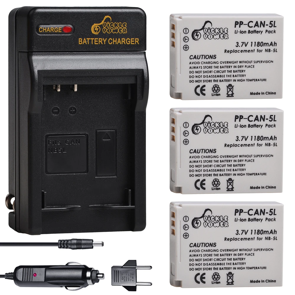 3 комплекта NB-5L аккумуляторов и настенного зарядного устройства для Canon PowerShot S100 S110 SD790IS SD850IS SD870IS SD880IS SD890IS SD970IS SD990IS
3 комплекта NB-5L аккумуляторов и настенного зарядного устройства для Canon PowerShot S100 S110 SD790IS SD850IS SD870IS SD880IS SD890IS SD970IS SD990IS