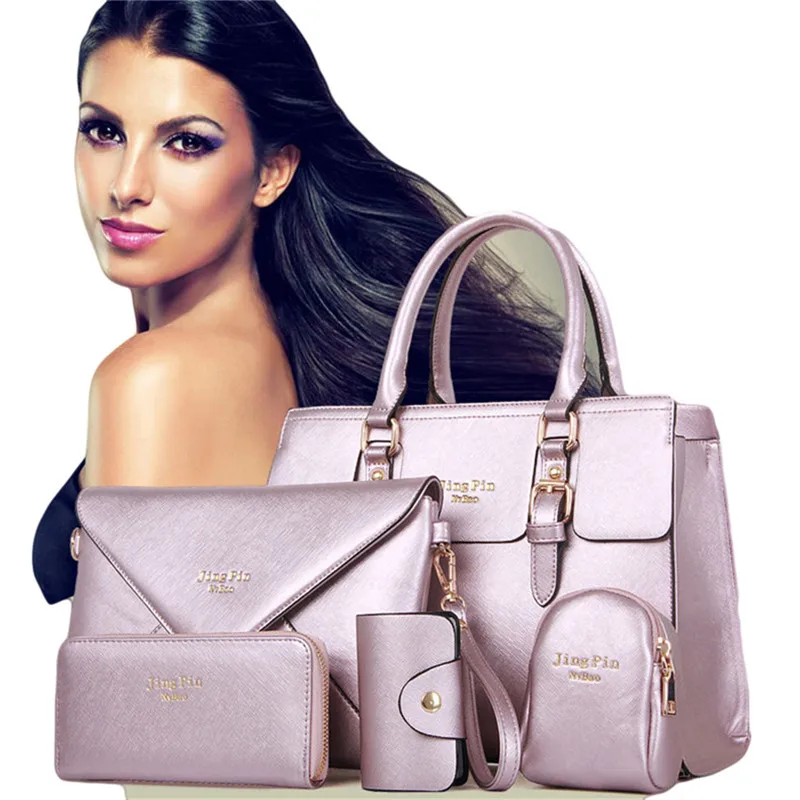 Fashion Women 5 Piece/set Handbag Purse Set Classic Messenger Bag Imitation Leather Shoulder Bag 6 Colors Ladies PU Bag
Fashion Women 5 Piece/set Handbag Purse Set Classic Messenger Bag Imitation Leather Shoulder Bag 6 Colors Ladies PU Bag
