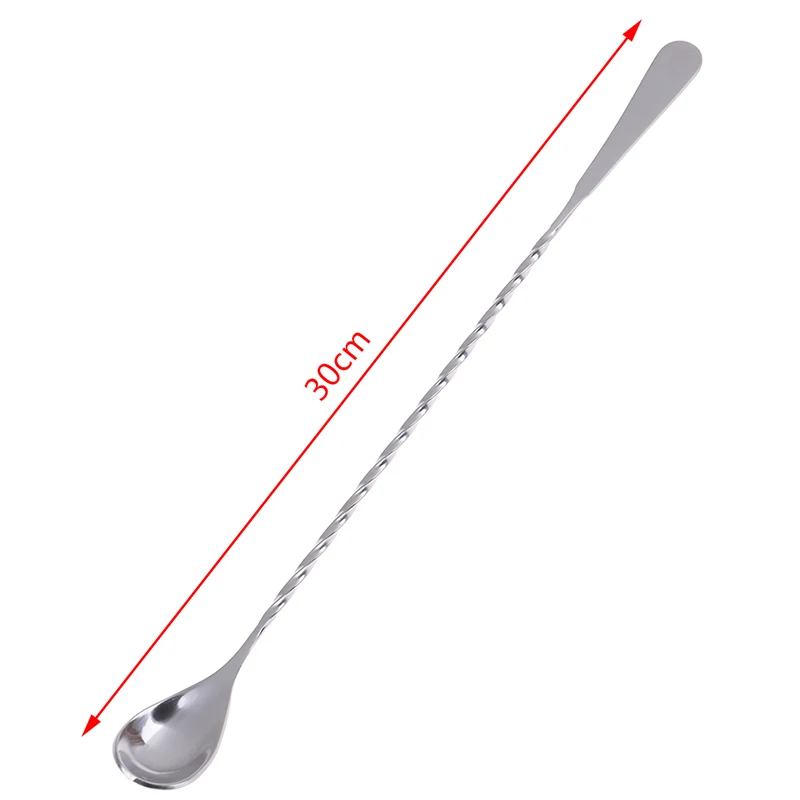 30cm Cocktail Spoon Bar Spoon Stainless Steel Mixing Spiral Pattern Bar Teadrop Spoon Bar Tool Bartender Tools
30cm Cocktail Spoon Bar Spoon Stainless Steel Mixing Spiral Pattern Bar Teadrop Spoon Bar Tool Bartender Tools