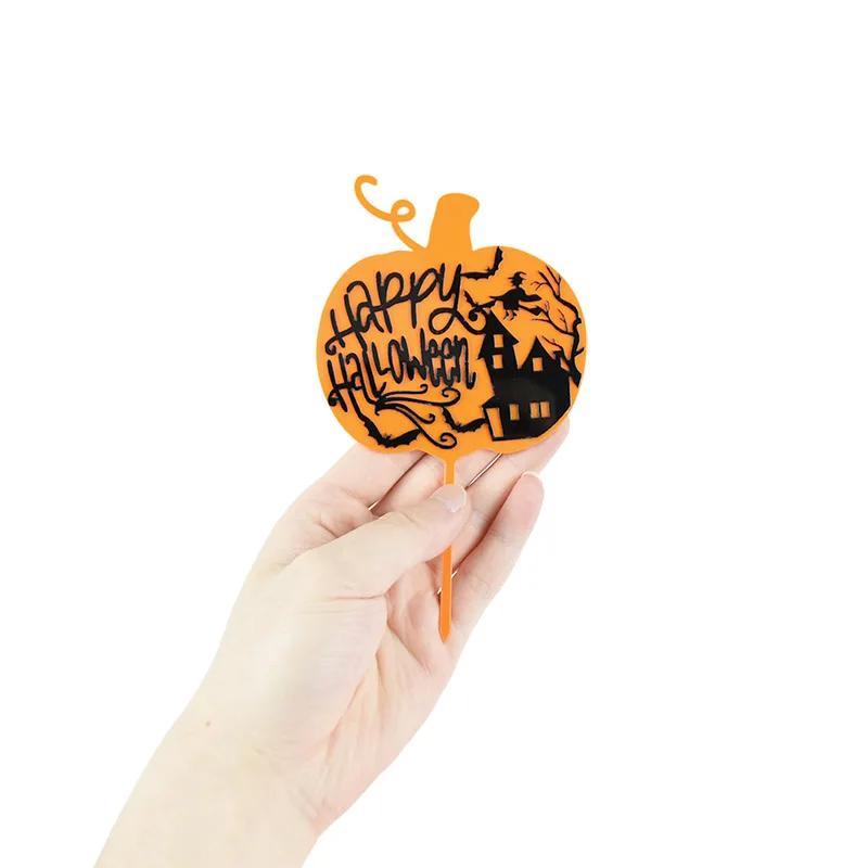 Happy Halloween Acrylic Cake Toppers Trick Or Treat Spider Web Pumpkin Witch Cupcake Topper For Halloween Party Cake Decoration
Happy Halloween Acrylic Cake Toppers Trick Or Treat Spider Web Pumpkin Witch Cupcake Topper For Halloween Party Cake Decoration