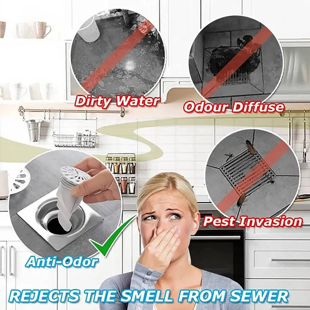 Sewer Pipe Anti-odor Sealing Plug Anti-aging Silicon Material Alkali Resistance Corrosion Kitchen Floor Drain Core | Обустройство