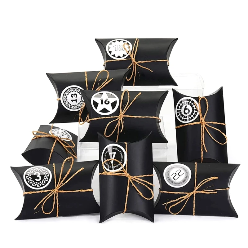 K3NA 24 Sets DIY Christmas Advent Calendar Paper Gift Box Cookies Candy Case Stickers
K3NA 24 Sets DIY Christmas Advent Calendar Paper Gift Box Cookies Candy Case Stickers